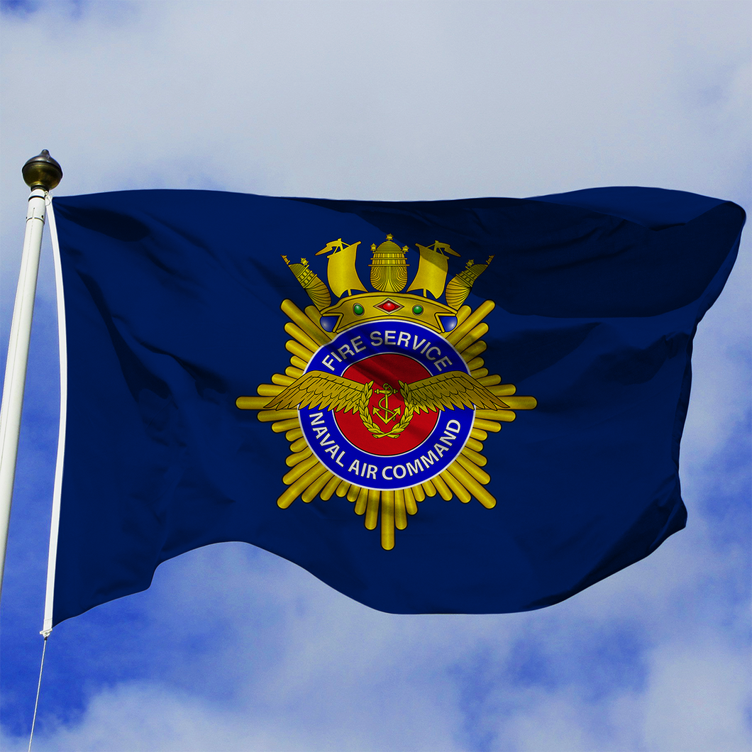 Aircraft Handler 'Naval Air Command Fire Service' Flag – The Rats Locker