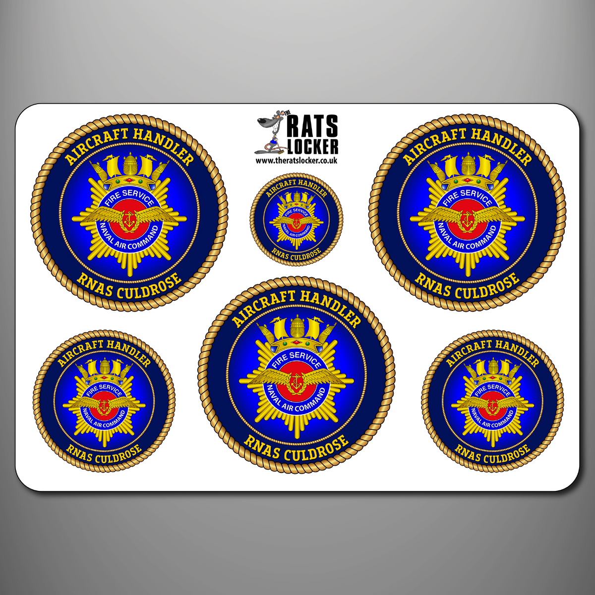 Naval Air Command Fire Service RNAS Culdrose sticker sheet