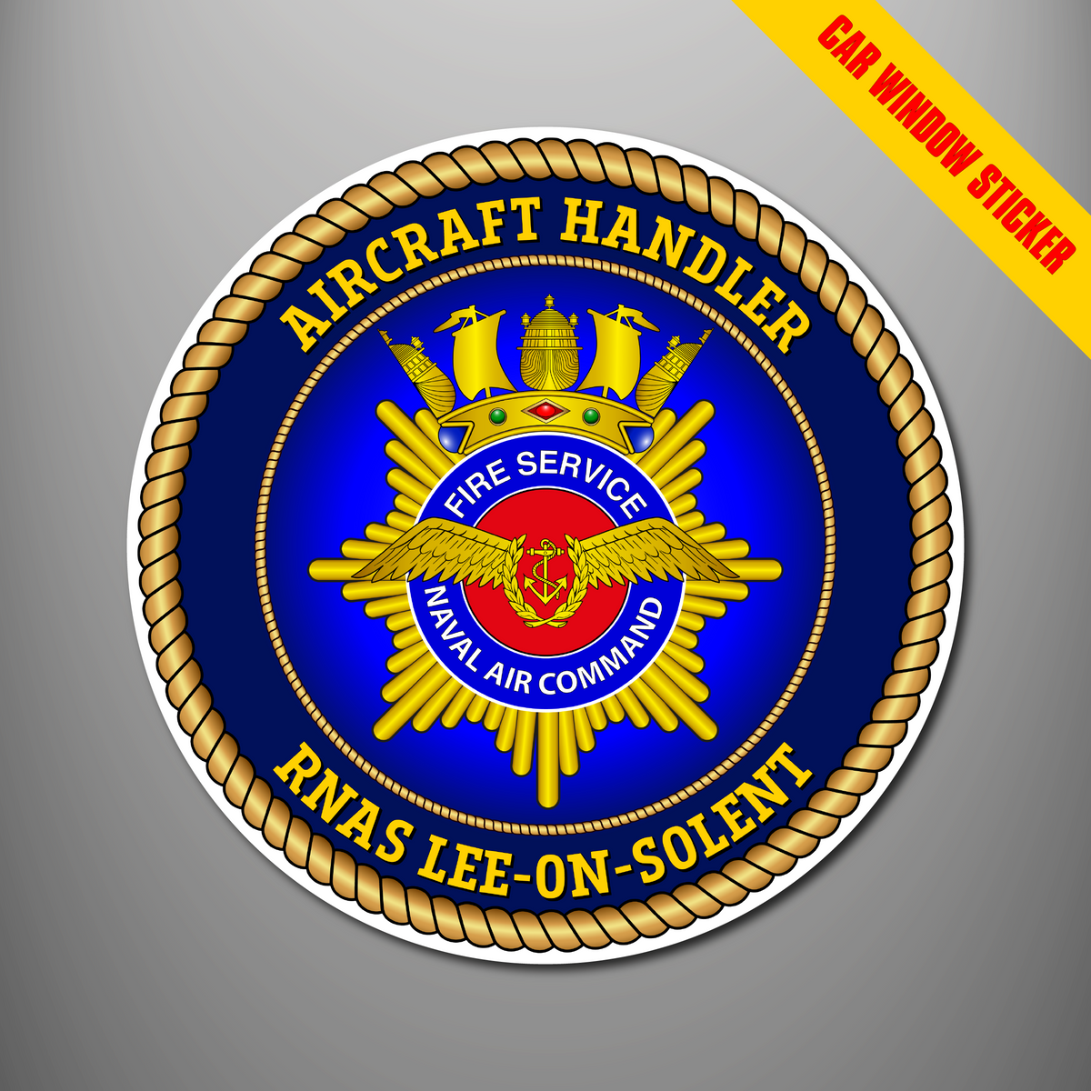 Naval Air Command Fire Service RNAS Lee-on-Solent car window stickers