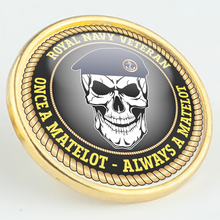 Load image into Gallery viewer, Royal Navy Veteran &#39;Once a Matelot...&#39; Pin/Lapel Badge
