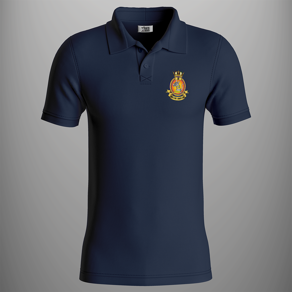 Aircraft Handler 'Once A Rat' Embroidered Polo Shirt