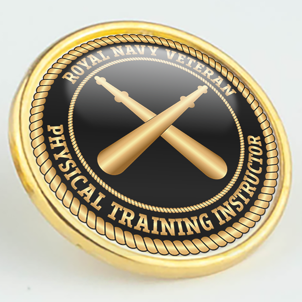 Royal Navy Veteran 'Physical Training Instructor' Pin/Lapel Badge