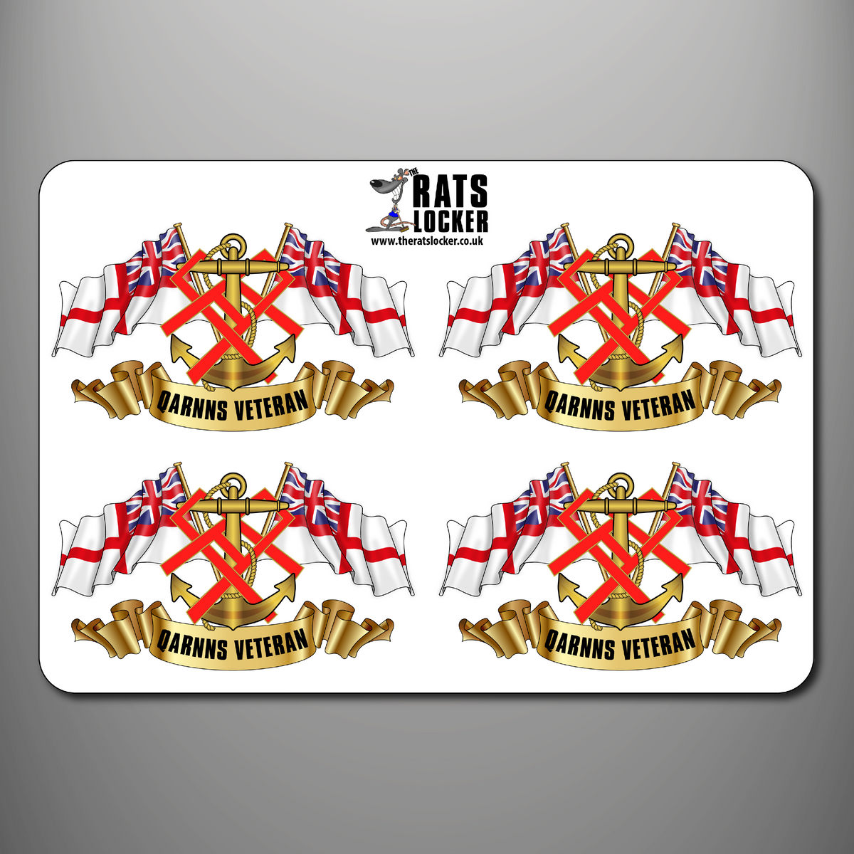 QARNNS Veteran Ensigns self-adhesive sticker sheet