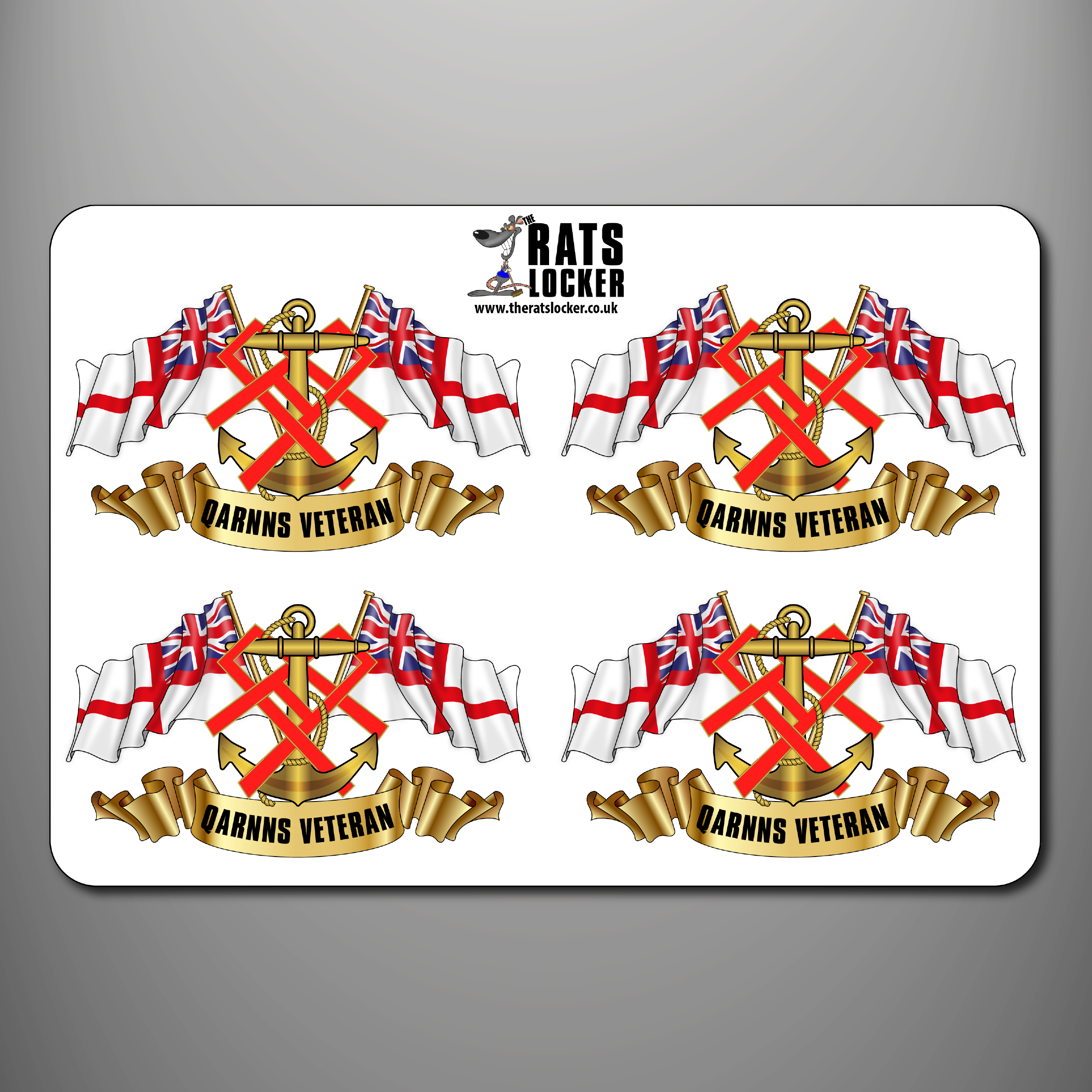 QARNNS Veteran 'Ensigns' Self Adhesive Sticker Sheet
