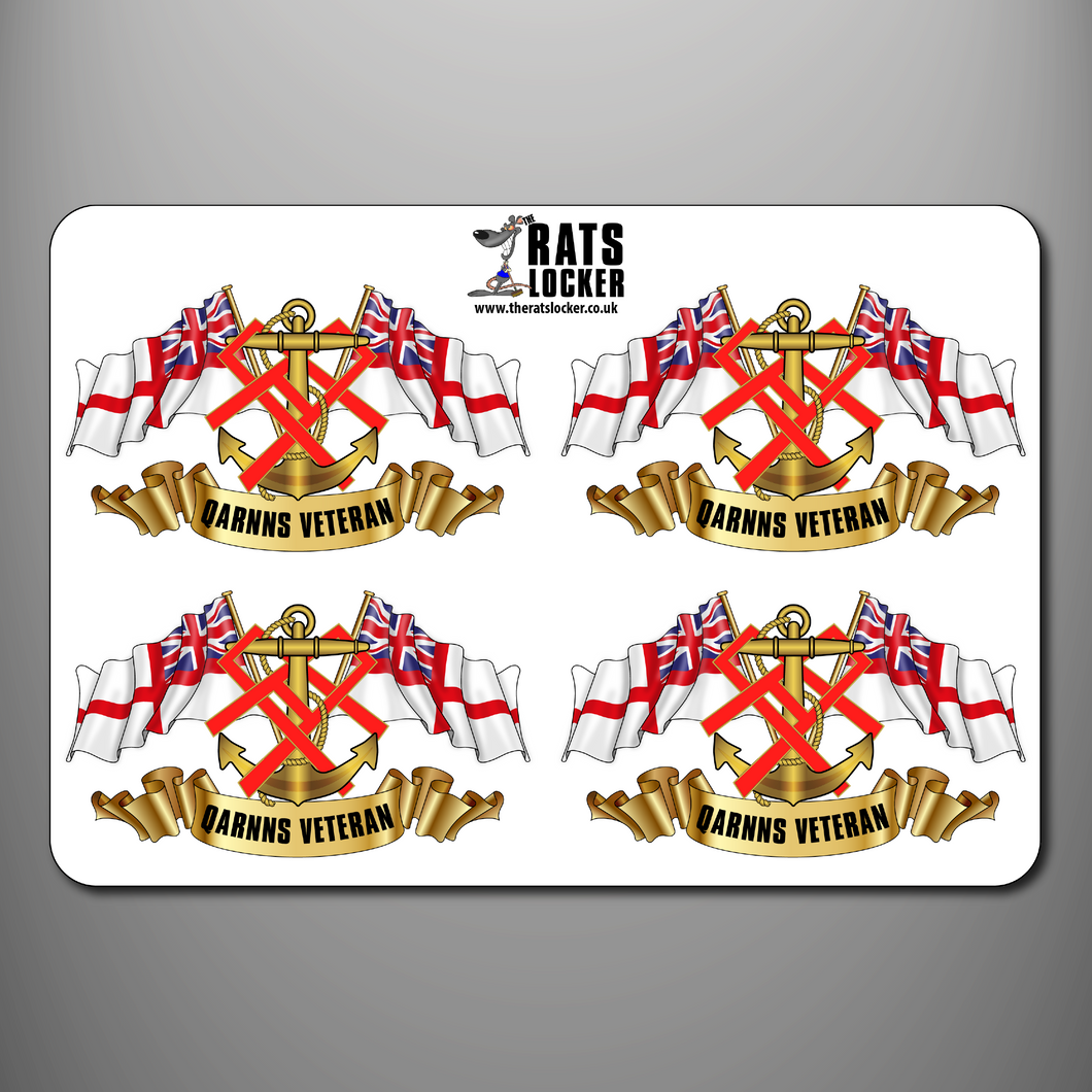 QARNNS Veteran 'Ensigns' Self Adhesive Sticker Sheet