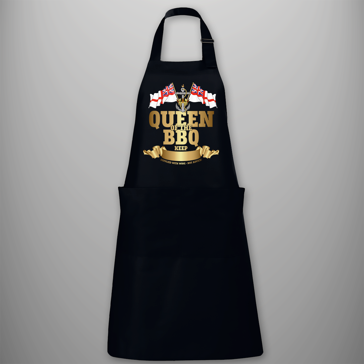 Wrens 'Queen of the BBQ' Personalised BBQ Apron