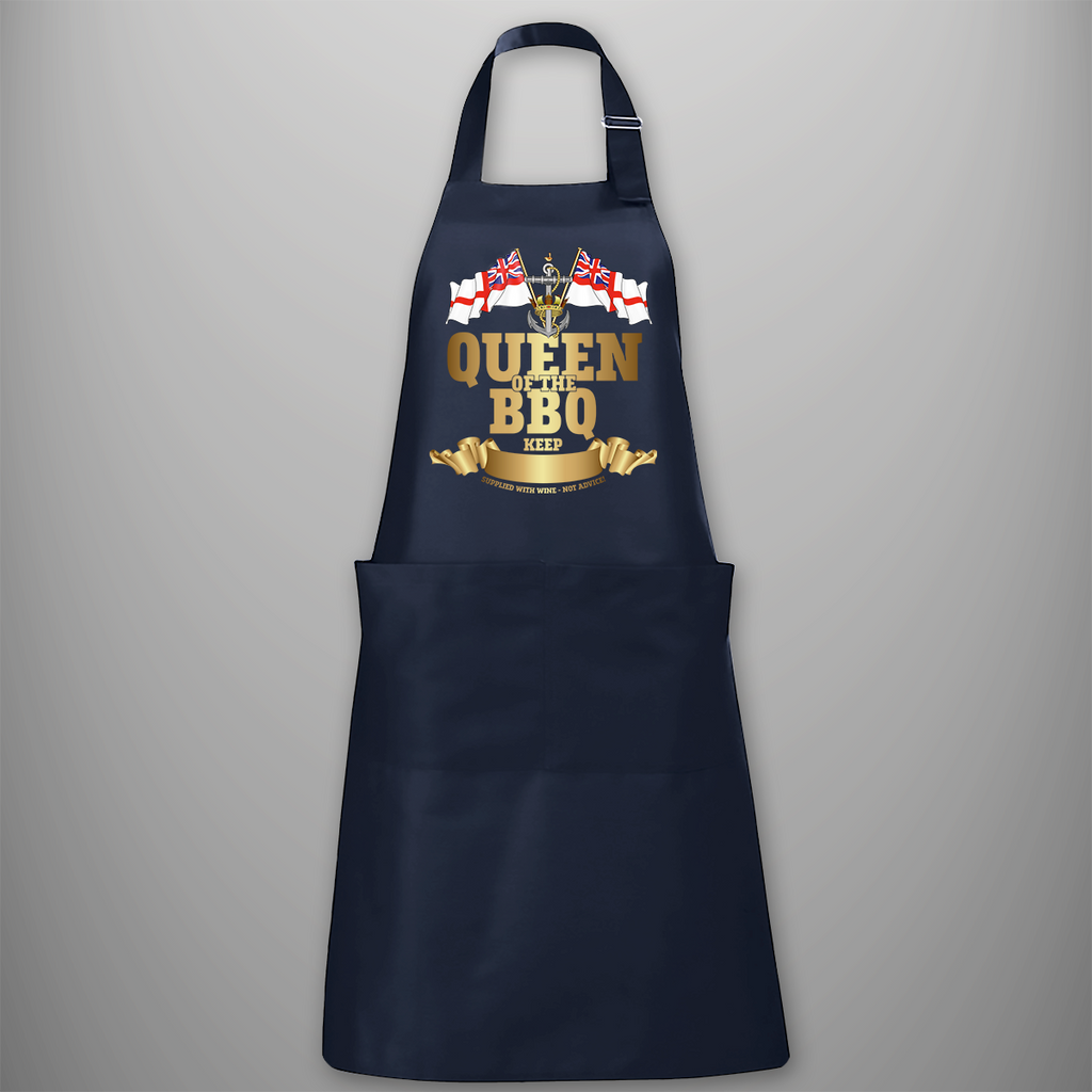Wrens 'Queen of the BBQ' Personalised BBQ Apron