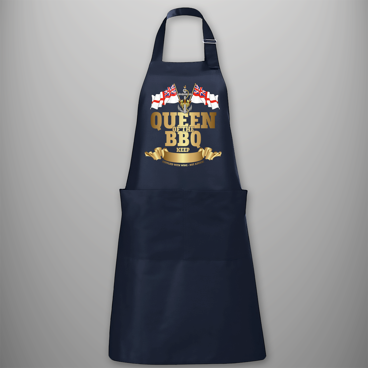 Wrens 'Queen of the BBQ' Personalised BBQ Apron