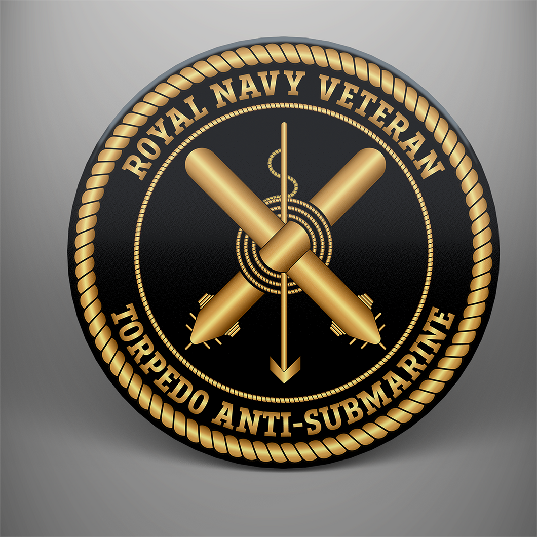 Royal Navy Veteran 'Torpedo Anti-Submarine' Coaster Set