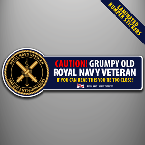 Royal Navy Veteran 'Torpedo Anti-Submarine' Laminated Bumper Stickers