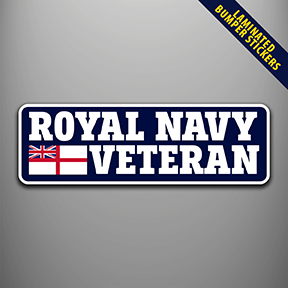 Royal Navy Veteran Laminated Bumper Stickers