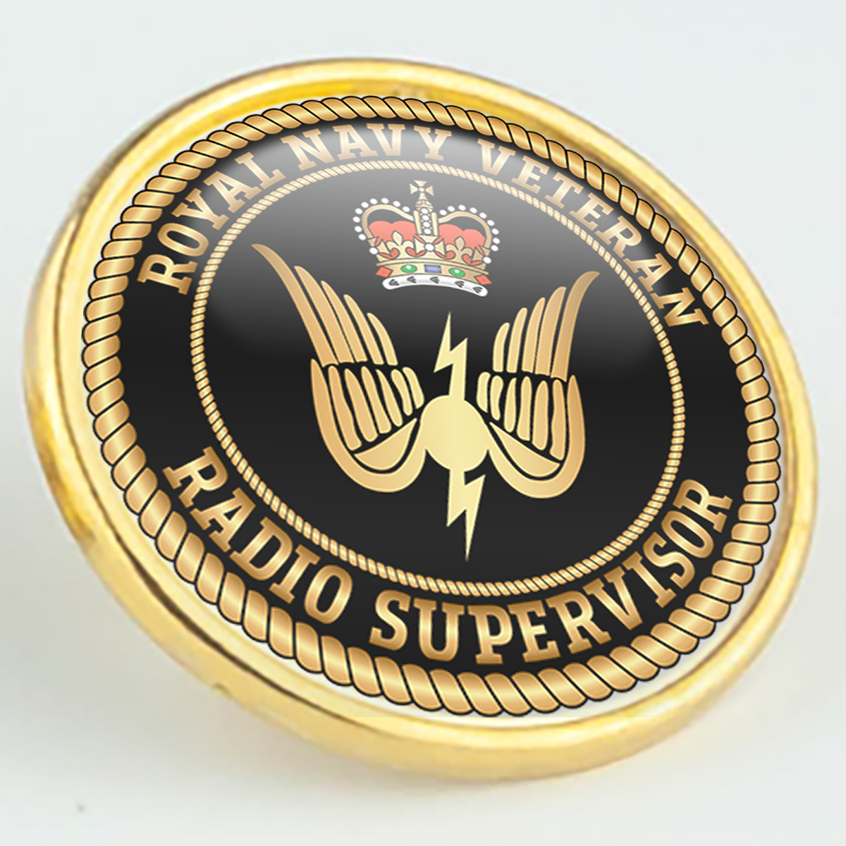 Royal Navy Veteran 'Radio Supervisor' Pin/Lapel Badge – The Rats Locker