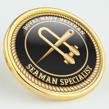 Load image into Gallery viewer, Royal Navy Veteran &#39;Seaman Specialist&#39; Pin/Lapel Badge
