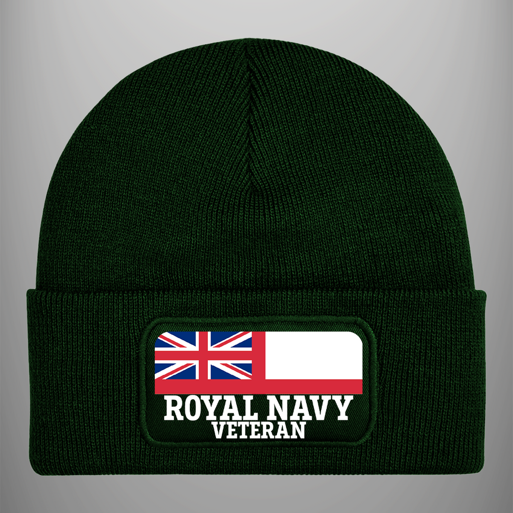 Royal Navy Veteran 'Ensign' Patch Beanie