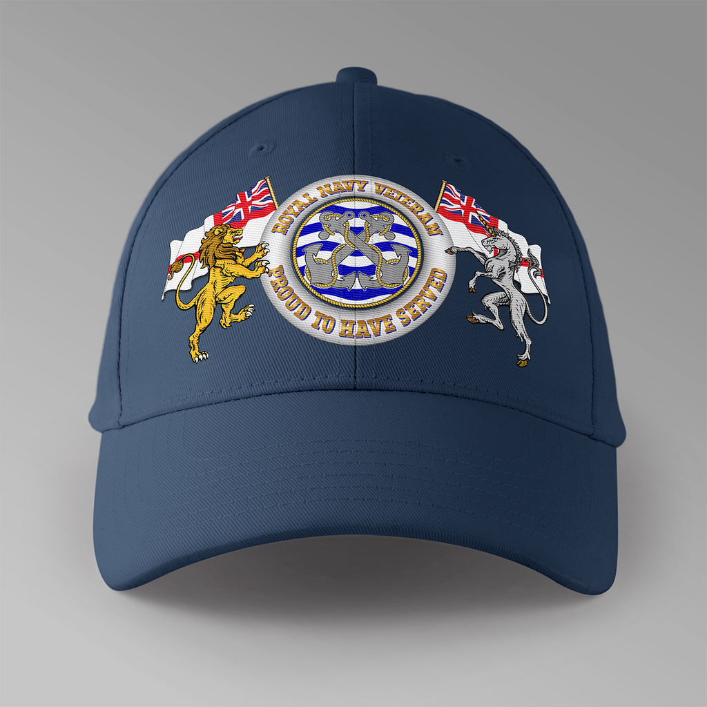 Royal Navy Veteran 'Proud To Have Served' - Personalised Baseball Cap