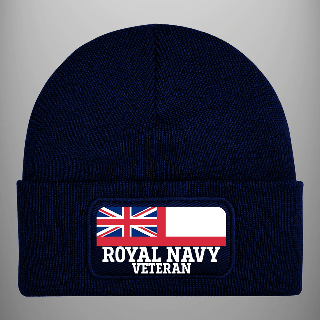 Royal Navy Veteran 'Ensign' Patch Beanie