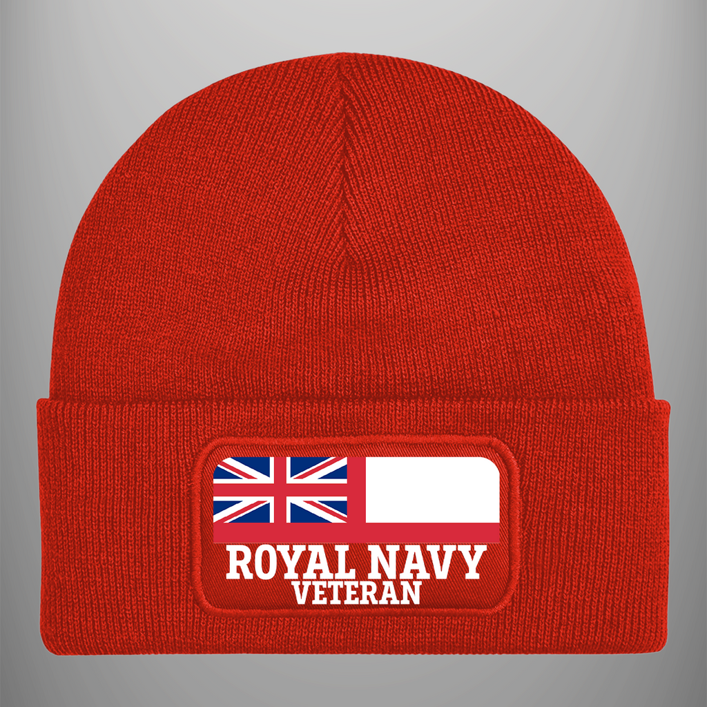 Royal Navy Veteran 'Ensign' Patch Beanie