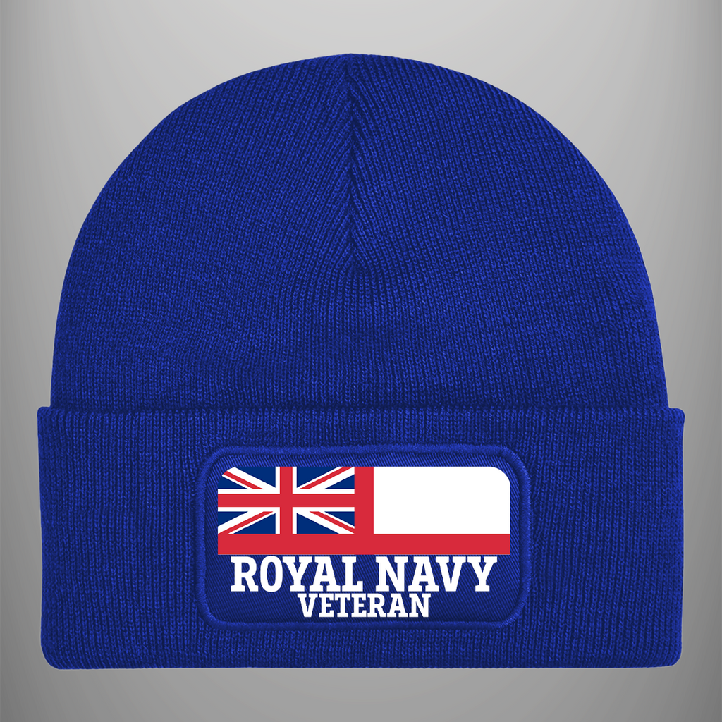Royal Navy Veteran 'Ensign' Patch Beanie