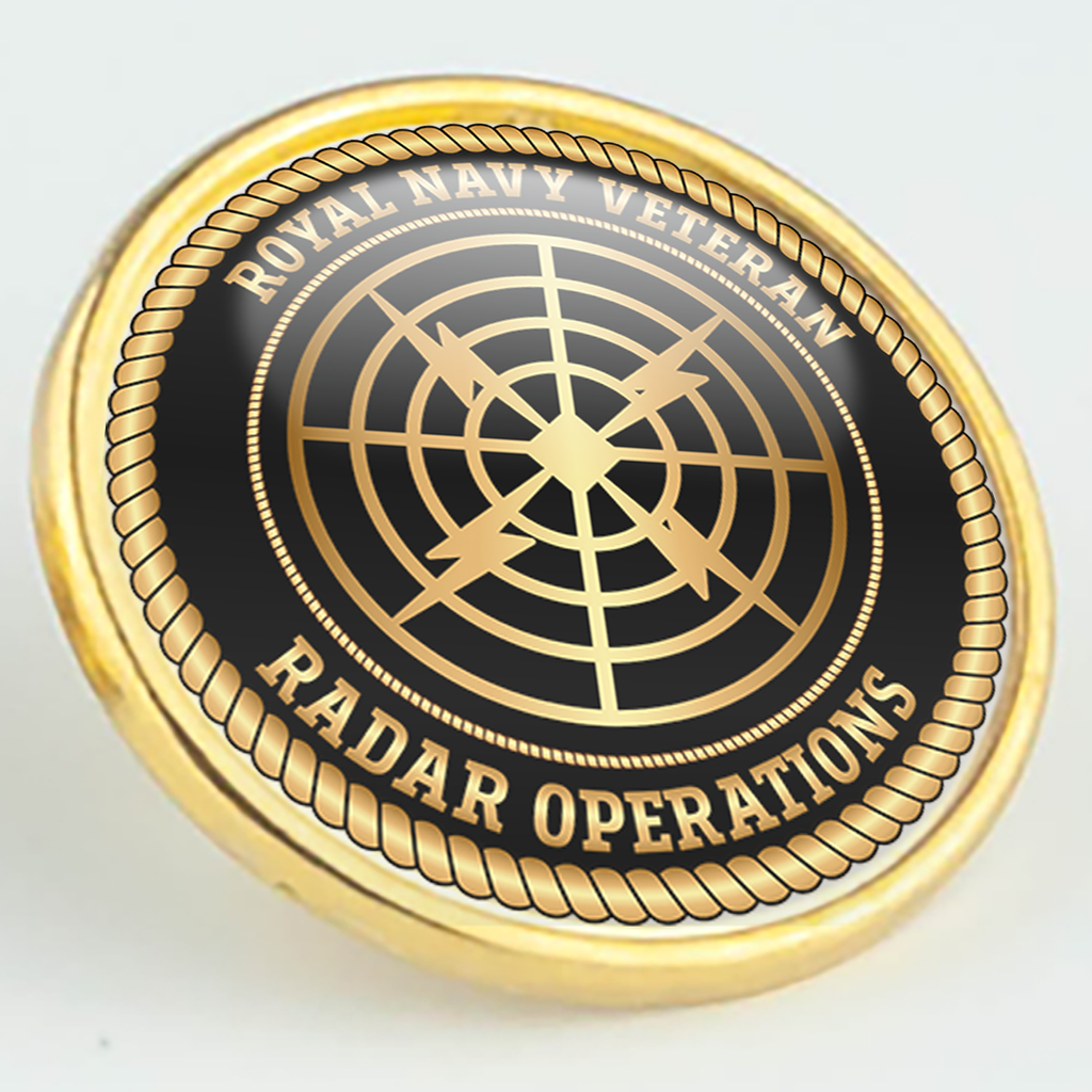 Royal Navy Veteran 'Radar Operations' Pin/Lapel Badge