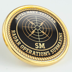 Royal Navy Veteran 'Radar Operations Submarine' Pin/Lapel Badge