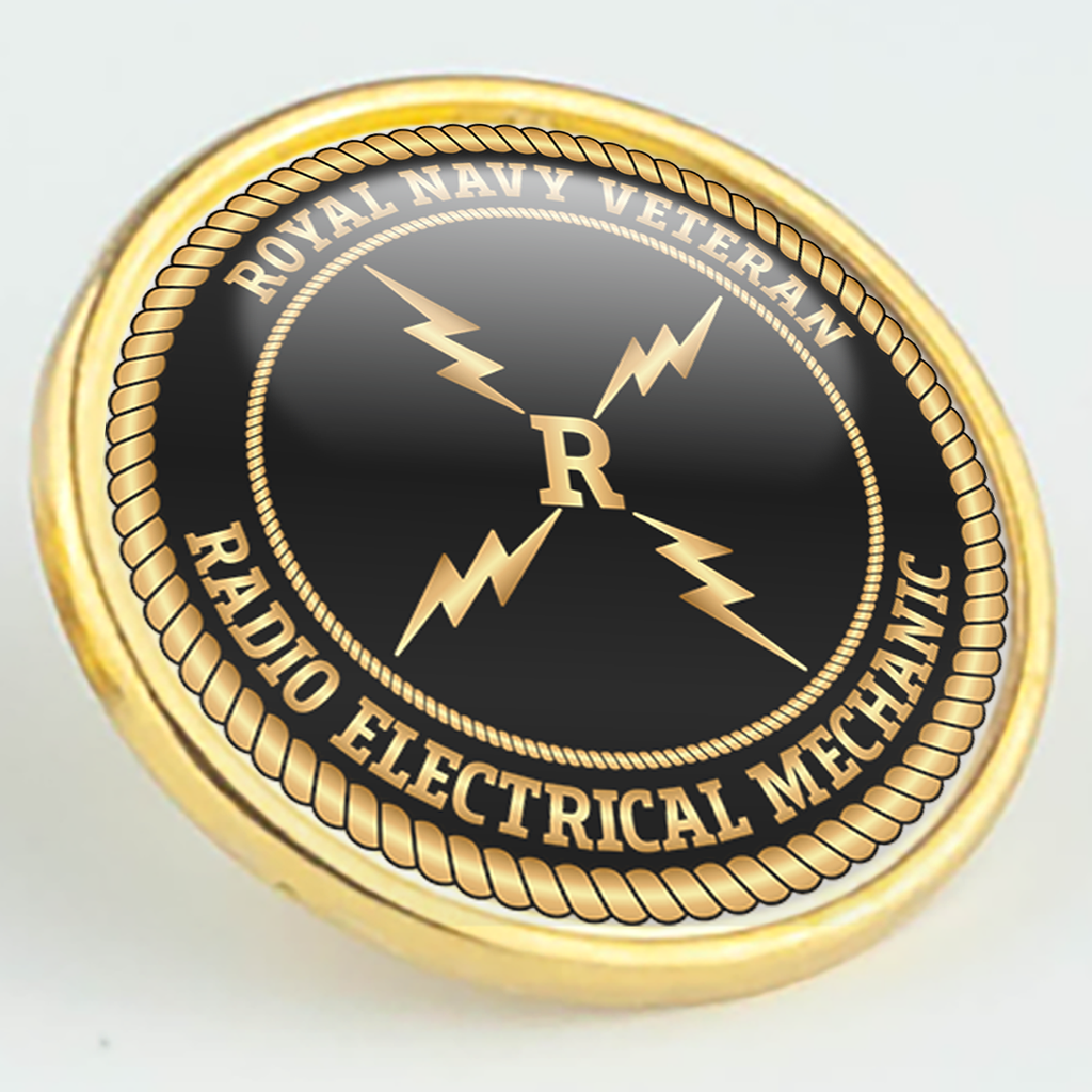 Royal Navy Veteran 'Radio Electrical Mechanic' Pin/Lapel Badge