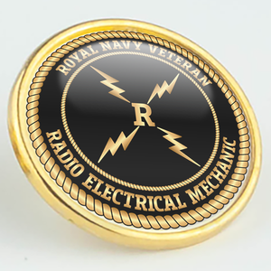 Royal Navy Veteran 'Radio Electrical Mechanic' Pin/Lapel Badge