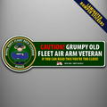 Royal Navy Flight Deck Veteran Pinkie laminated bumper sticker design
