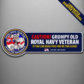 Royal Navy Rum Rat Splice the Mainbrace laminated bumper stickers