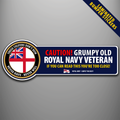 Royal Navy These Colours Don’t Run laminated bumper sticker design