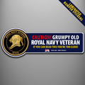 Royal Navy Diving Branch badge laminated bumper sticker design