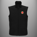 Royal Navy Veteran 'Medical Assistant' soft shell body warmer in black — front view