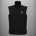 Royal Navy Veteran 'Radar Operations' soft shell body warmer in black — front view