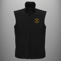 Royal Navy Veteran 'Torpedo Anti-Submarine' soft shell body warmer in black — front view