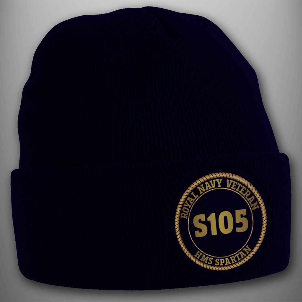 HMS Spartan S105- Pennant Number Beanie Hat