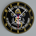 Splice the Mainbrace Glass Hanging Photo Clock