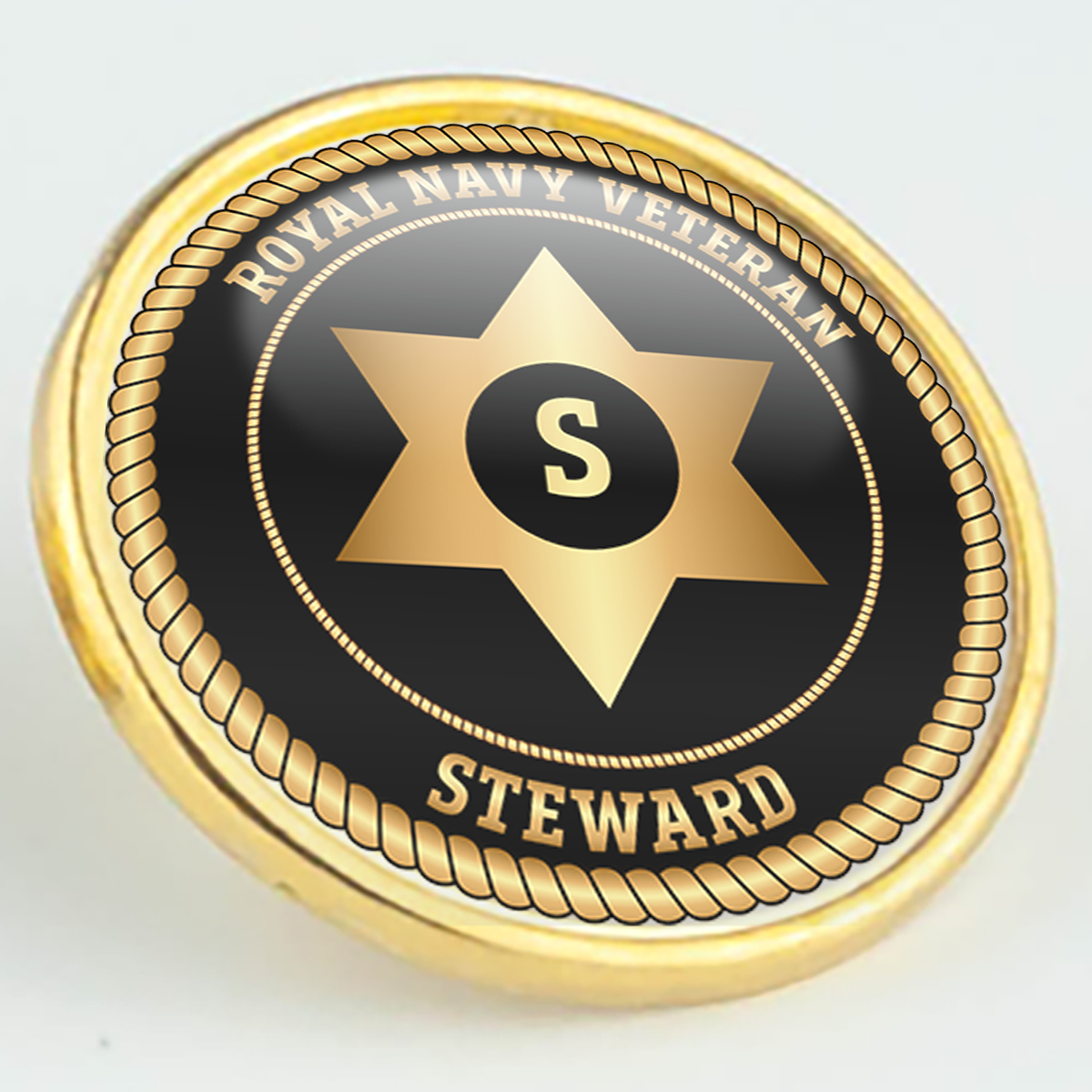 Royal Navy Veteran 'Steward' Pin/Lapel Badge