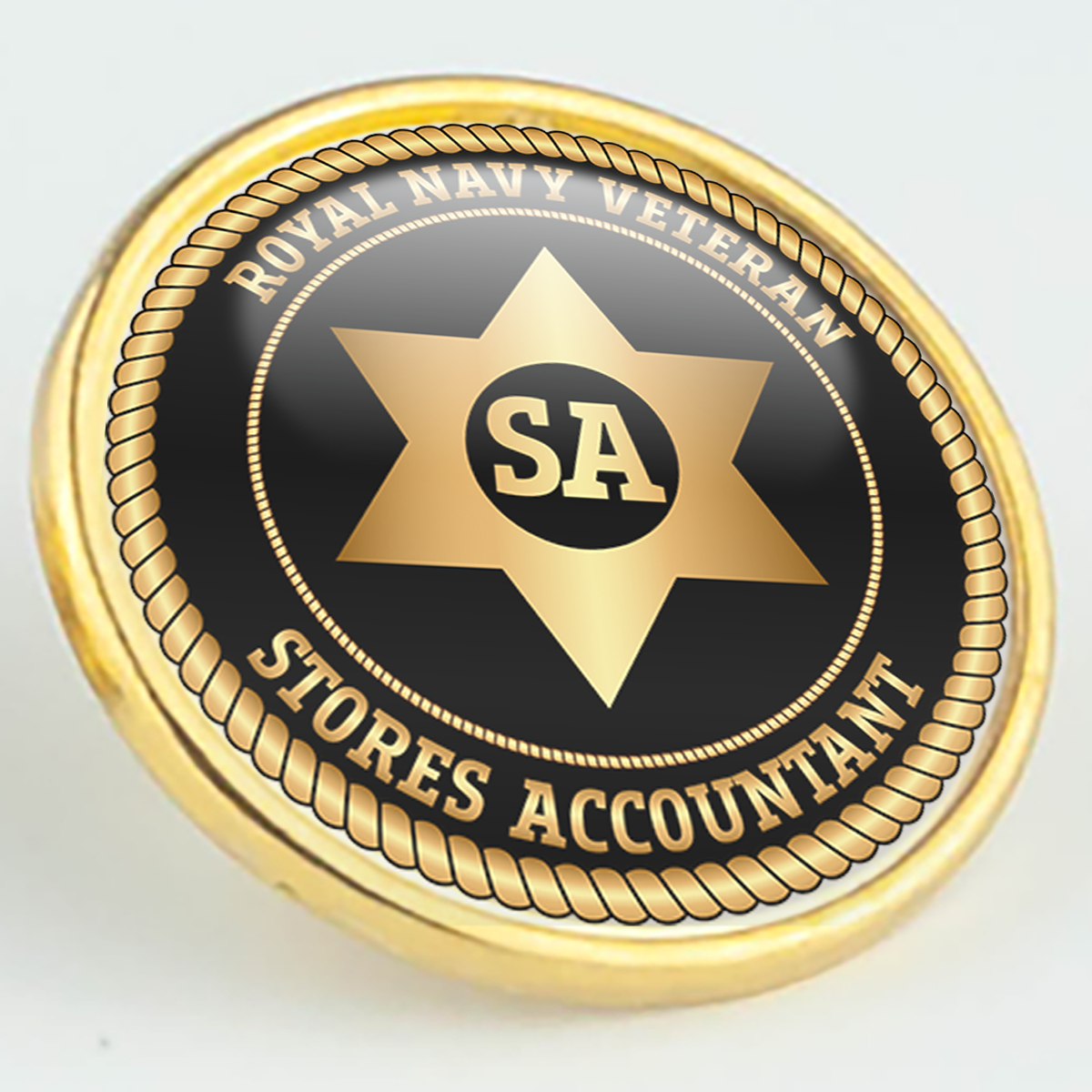 Royal Navy Veteran 'Stores Accountant' Pin/Lapel Badge
