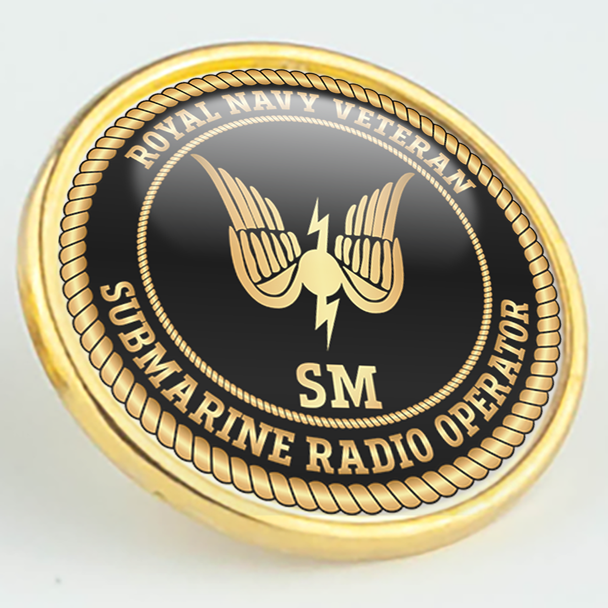 Royal Navy Veteran 'Submarine Radio Operator' Pin/Lapel Badge