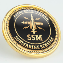 Load image into Gallery viewer, Royal Navy Veteran &#39;Submarine Sensors&#39; Pin/Lapel Badge
