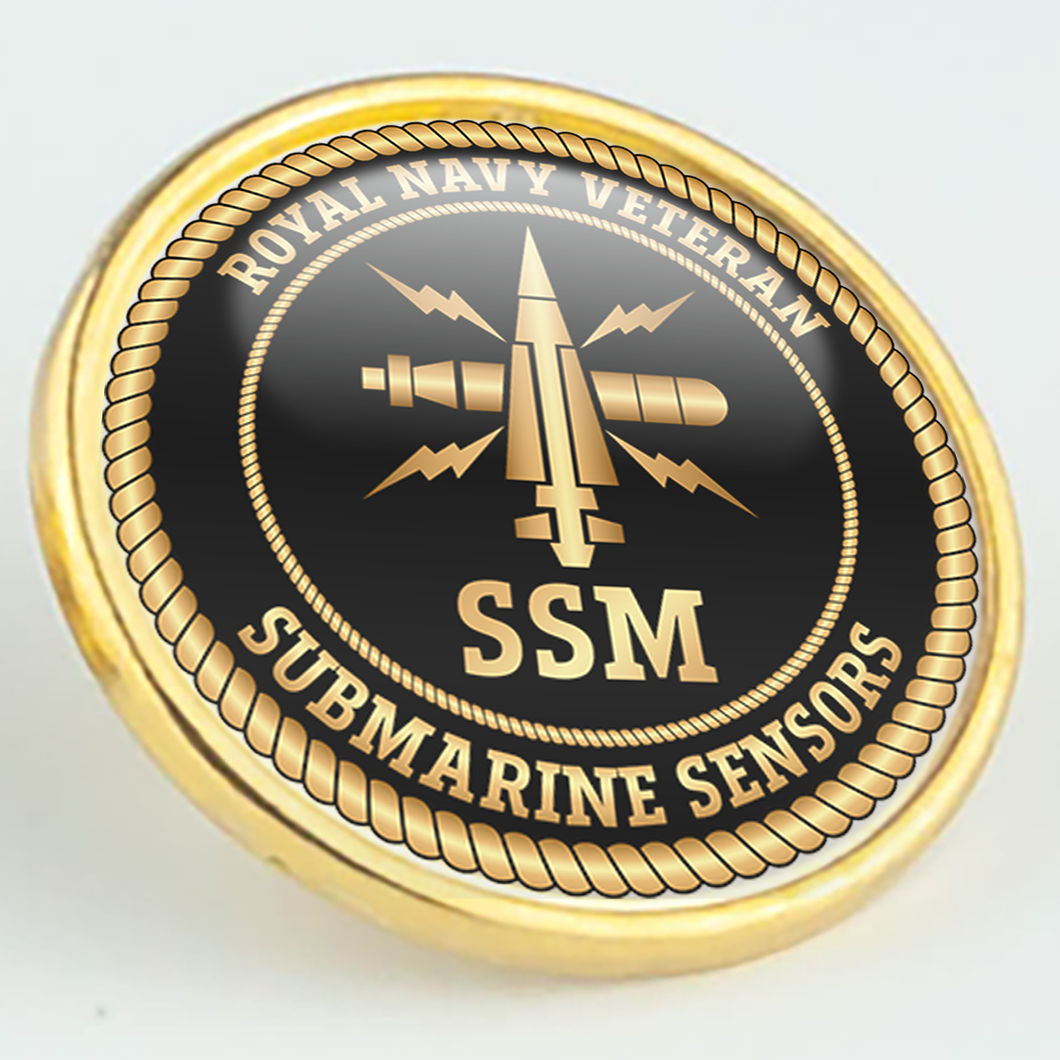 Royal Navy Veteran 'Submarine Sensors' Pin/Lapel Badge