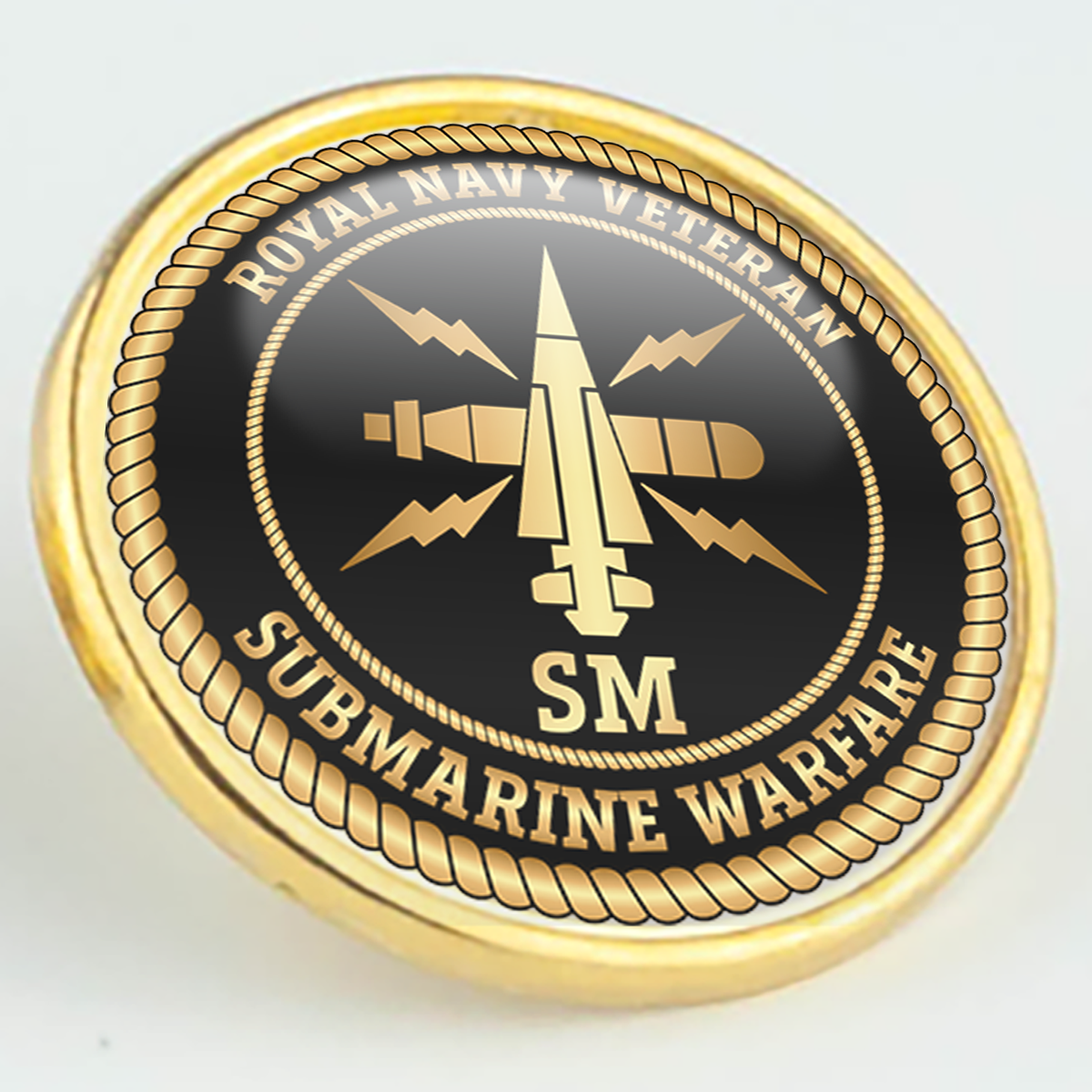 Royal Navy Veteran 'Submarine Warfare' Pin/Lapel Badge
