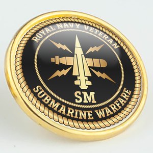 Royal Navy Veteran 'Submarine Warfare' Pin/Lapel Badge