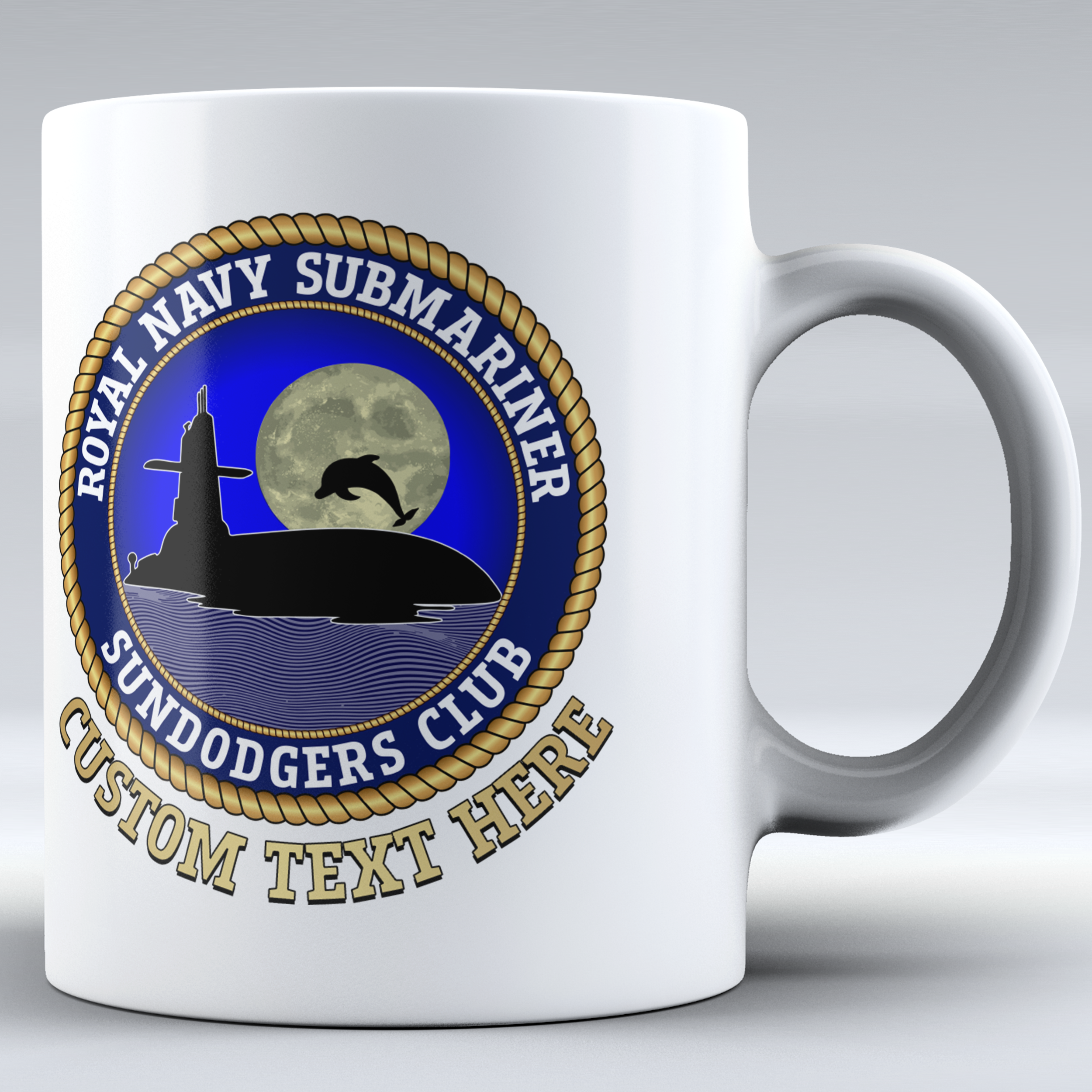 Royal Navy Submariners 'Sundodgers Club' - Personalised Mug