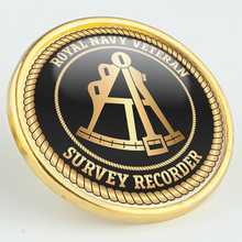 Load image into Gallery viewer, Royal Navy Veteran &#39;Survey Recorder&#39; Pin/Lapel Badge
