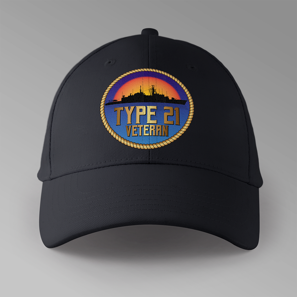 Royal Navy 'Type 21 Veteran' - Personalised Baseball Cap