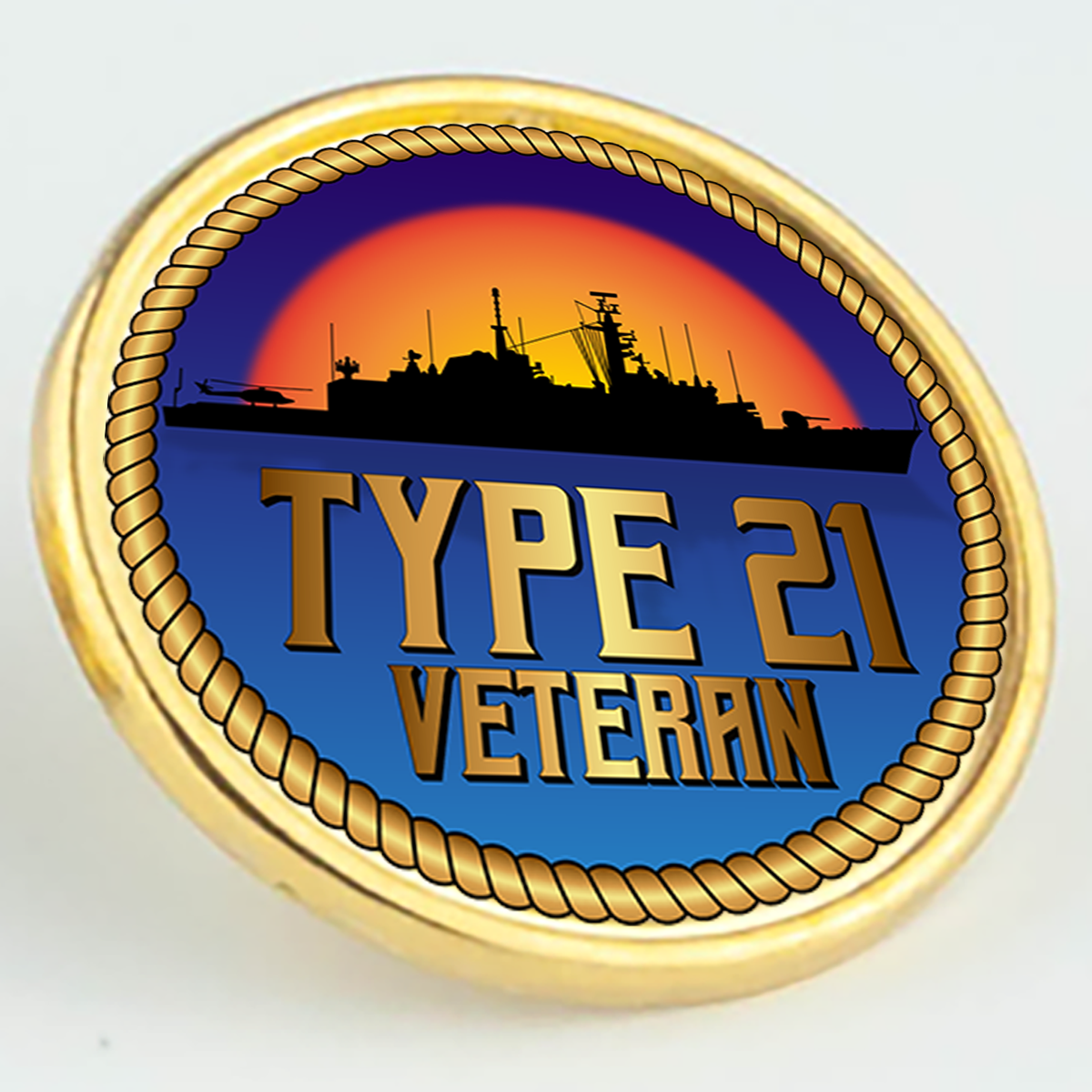 Type 21 Veteran Pin/Lapel Badge