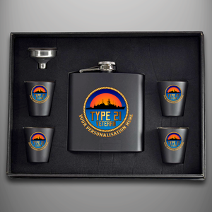 Royal Navy 'Type 21 Veteran' Hip Flask - Personalised
