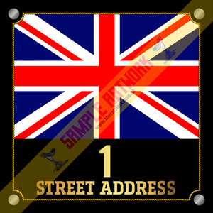 Union Flag - Personalised House Sign