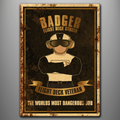 Flight Deck Veteran – Badger vintage aluminium sign