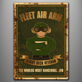 Flight Deck Veteran – Greenie vintage aluminium sign